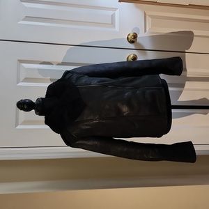 Express faux fur bomber jacket size Medium